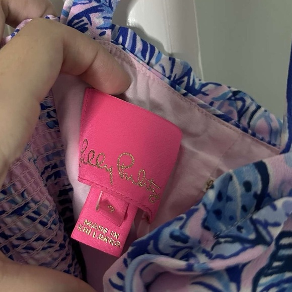 Lilly Pulitzer ZENON RUFFLE ROMPER  Lilac A Little Jelly size 2-like new - Picture 7 of 10